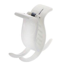 Camila Paris CP2559 French Hair Clip for Women, White, 3 Teeth Ponytail Holder, Girls Hair Claw Clips Jaw Fashion Durable Styling Hair Accessories for Women, Strong Hold No Slip Grip, Made in France