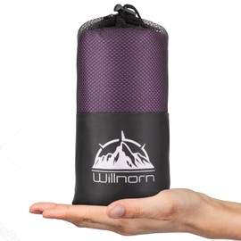 WILLNORN Sleeping Bag Liner,Travel Sheets & Adult Sleep Sack for Backpacking,Hotels & Hostels,Lightweight Single Camping Sleeping Bag Liners for Travel Business Trips-Purple