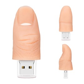 BORLTER CLAMP 32GB USB Flash Drive Cute Finger Shape Flash Drive Novelty USB Thumb Drive Pendrive Gift for External Data Storage