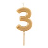 Caspari Number Birthday Candle 3-1 Per Package