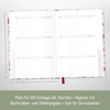 paper&you® Password Book A6+ with Index A-Z "Wild Flower" for