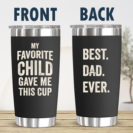 88FERMION Gifts for Dad from Daughter, Son, Wife, Kids, Birthday, Father's Day Gifts, Cool Gifts for Dad, Dad Birthday Gift, Dad Gifts for Fathers Day, Grandpa Fathers Day Gift, 20 OZ Tumbler