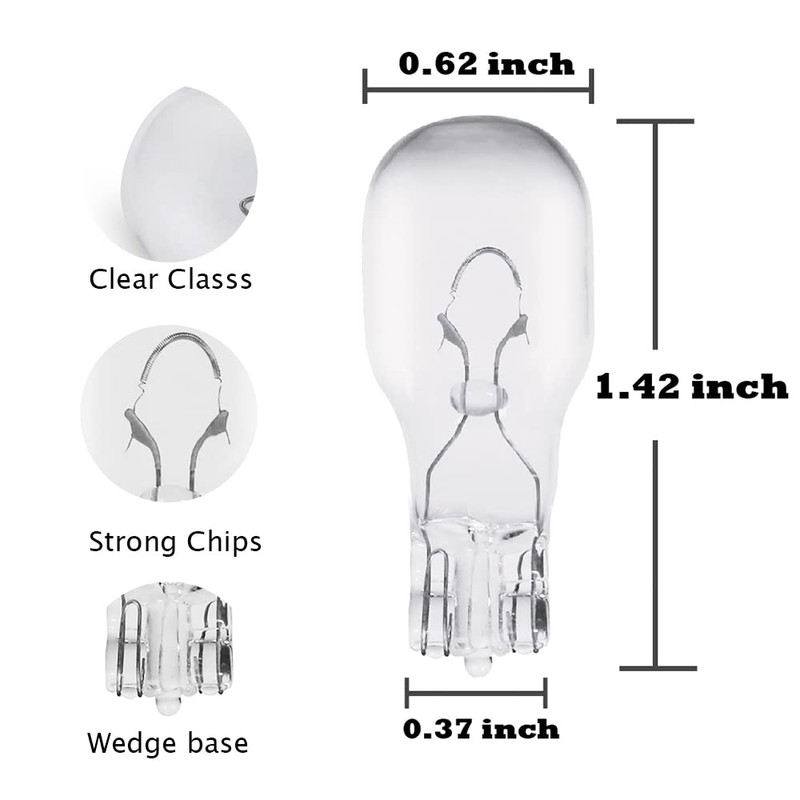 MUQIULIA Landscape Light Bulbs，Low Voltage Light Bulbs, T5 Malibu Bulbs