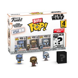 Funko Bitty POP! Mandalorian - Heavy Infantry Mandalorian™, Bitty Pop! The Armorer™, Bitty Pop! BO-Katan Kryze™, and a Mysterious Bitty Pop! Figure - 0.9" Collectable