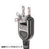 Sanwa Supply TAP-2210-5BK Power Strip, 10 Socks, 2P (5 m),