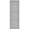NeverMove Machine Washable Bella Runner Rug, 3x9, Grey