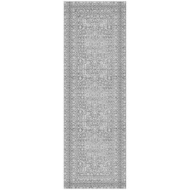 NeverMove Machine Washable Bella Runner Rug, 3x9, Grey