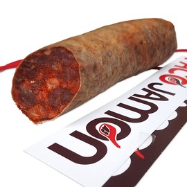 Chorizo de Bellota 100% Ibérico Paco Jamon, 1.5 libras, 12 Meses de Curación, 10-15 Porciones, Importado de España