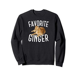Favorite Ginger Tabby Cat Lover Graphic Gift Sweatshirt