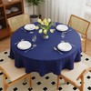 Zdada 50inch Navy Blue Round Polyester Table Cloth/Cover Wedding Banquet