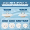 6 Packs Drain Stopper Set with Pull Ring, Jamini Rubber