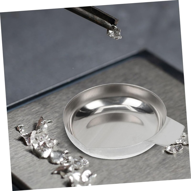 OHPHCALL 3pcs Jewelry Scale Trays Digital Scale Pans Stainless Steel