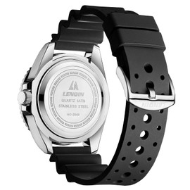 LN LENQIN Mens Watches Waterproof Watches for Men Analog Quartz Watch Men's Wrist Watches with Date Luminous Fashion Casual Watch Silicone Band