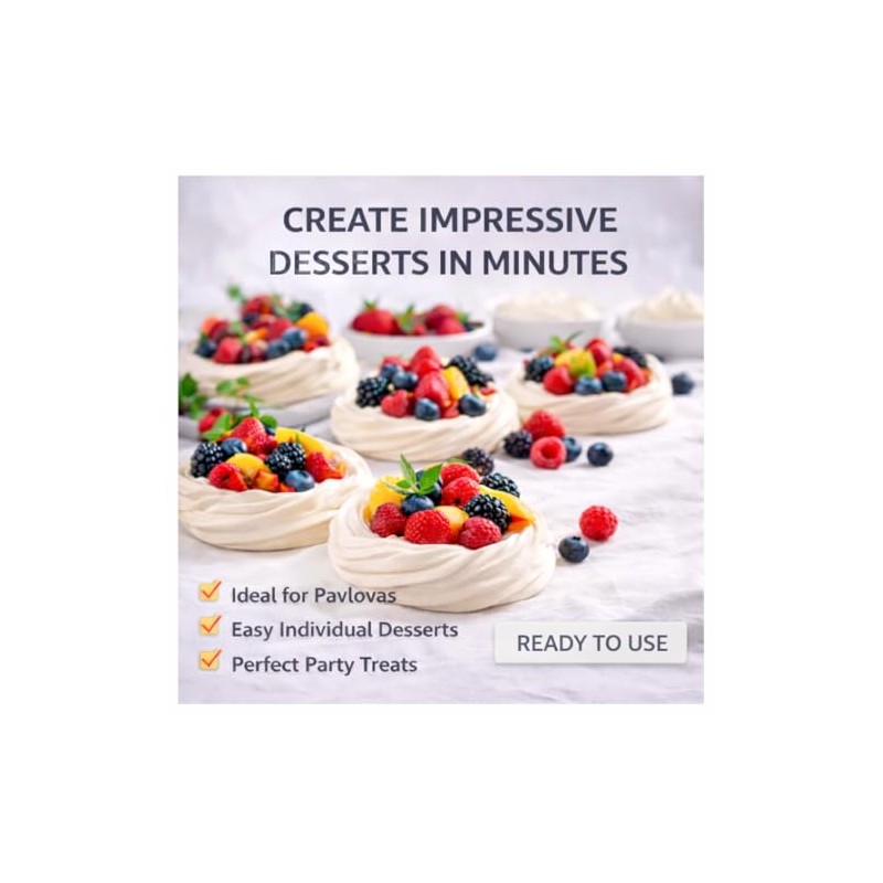 JCD Foods Meringue Nests (Pack of 6)