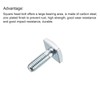 sourcing map Square Head Bolt, 20pcs M6x17.5mm Fully Thread Carbon