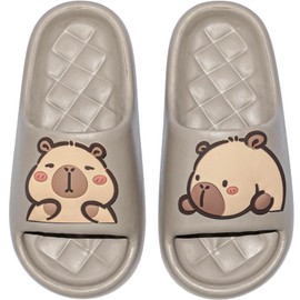XIXITIAO Men's and Women's Capybara Slides,Cute Animal Capybara Slippers,Non Slip Quick Drying Shower Shoes,Summer Novelty Open Toe Slide
