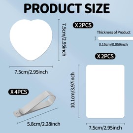 Sublimation Photo Car Visor Clip