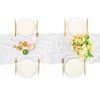 12 Pack White Cheesecloth Table Runner,10FT Gauze Boho Long Easter