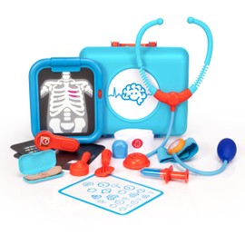 Fat Brain Toys Pretendables Doctor Set - Pretend Playset With Storage, Ages 3+