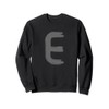Creative Bold Dark Grey Letter E - Alphabet - Marker