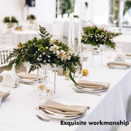 Fixwal 90 x 132 Inch White Tablecloths for Rectangle Tables,2 Pack Table Clothes for 6-8 Ft Tables, Reusable and Washable, Polyester Fabric Table Covers for Wedding Party Dining Banquet Decoration