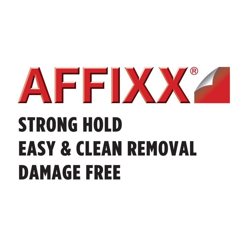 iDesign York BPA-Free Plastic AFFIXX Self-Adhesive 4-Hook Key Rack -