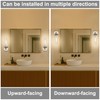 Brushed Nickel Bathroom Vanity Light, Wall Sconces Set of 2