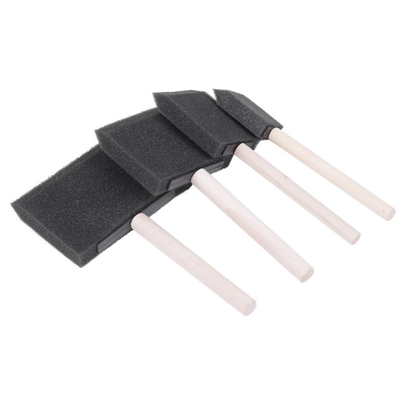 ZJchao brocha Espuma Cepillo Esponja Espuma Limpieza de 4pcs Set