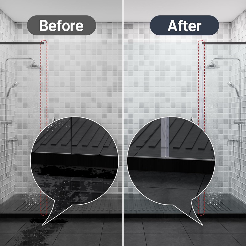 AmazerBath Side Seal Strip Shower Installation Kit for Shower Door
