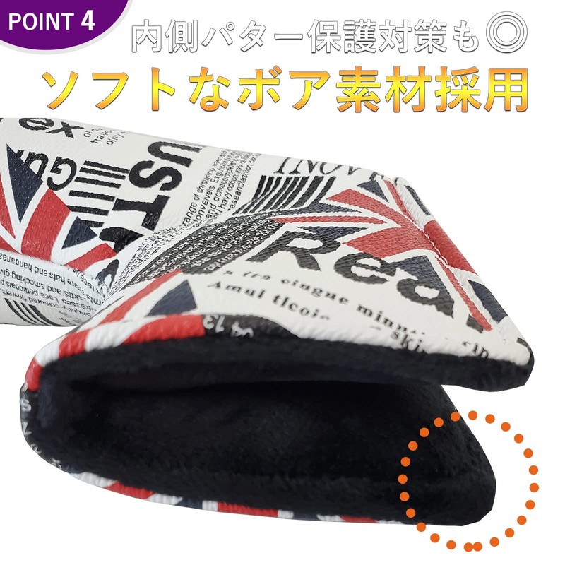 Premium PU Leather Scotty Cameron Odyssey Putter Cover with Magnetic