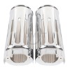 Unbranded 2" Extend Fork Cans Boots Cover For Harley Touring