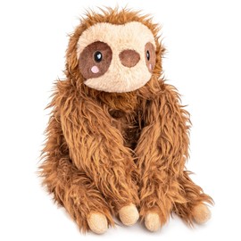 Happy Fuel Sloth Microwavable 1.5 lbs Unscented Heating Pad for Women & Kids - Cute Soft Cozy Pillow Plush Heatable Warm Stuffed Animals - Kawaii Hot & Cold Plushie Toy - Sloth Gifts for Girls & Boys