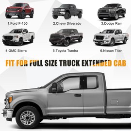 Kistrba Car Cover for Full-Size Truck Extended Cab, Truck Cab Cooler Sunshade Roof Cover Compatible with Ford F-150, Chevy Silverado, Dodge Ram, GMC Sierra, Toyota Tundra, Nissan Titan