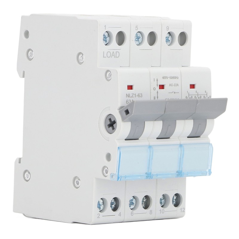 Dual Power Manual Transfer Switch DIN Rail Mount 3P Interlock