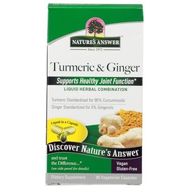 Nature's Answer Extracaps Turmeric and Ginger Vegetarian Capsules, 90-Count