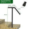 Single Post Handrail Stair Railings for Outdoor Steps Fit 1-2