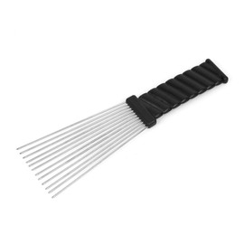 Folansy Wave Style Afro Comb, Metal African American Pick Comb Hairdressing Styling Tool for Hair Styling