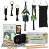 Macrame Kit for Adults Craft Contain Macrame Cord 3mm Black,Macrame
