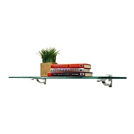 Spancraft Monarch Floating Glass Shelf (8 in. W x 24 in. D)