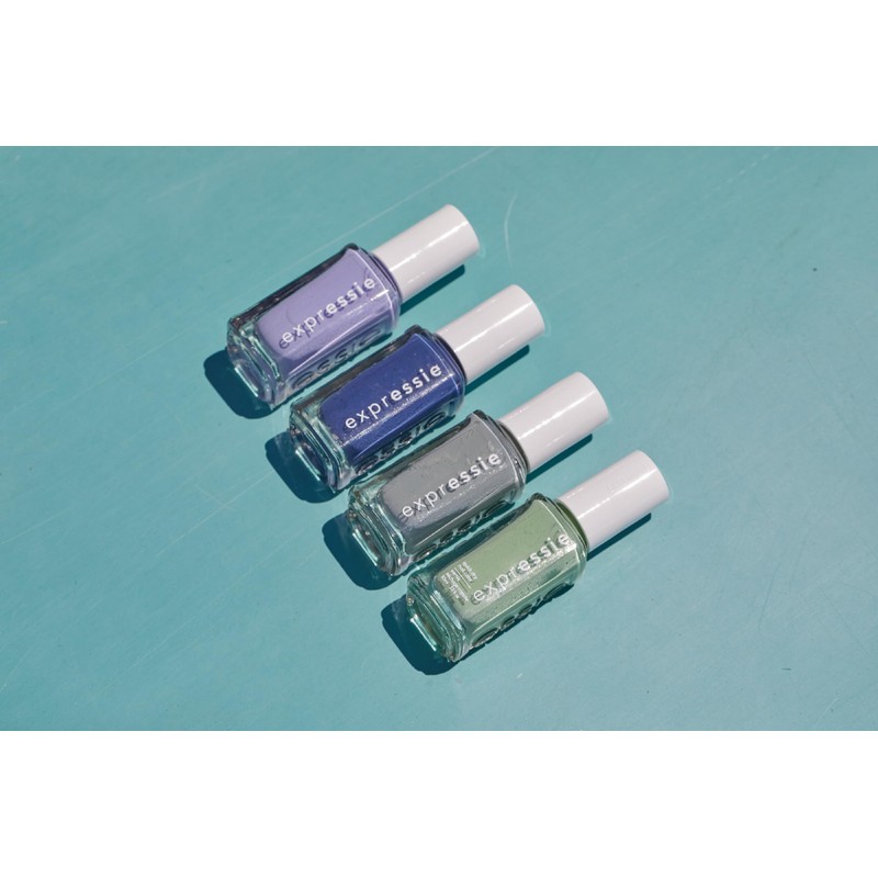 essie Expressie Nail Polish, Quick-Dry Iris Blue Nail Polish, Vegan,