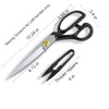Left-Handed Dressmaking Scissors by Phildim - Dressmaker fabric Shears Stainless