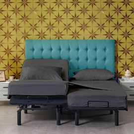 Split King Sheets Sets for Adjustable Bed - 5 Pieces Soft Split King Sheets - Breathable & Cooling - Hotel Luxury - Easy Care Polyester Microfiber Bedding for Women, Men, Dark Grey