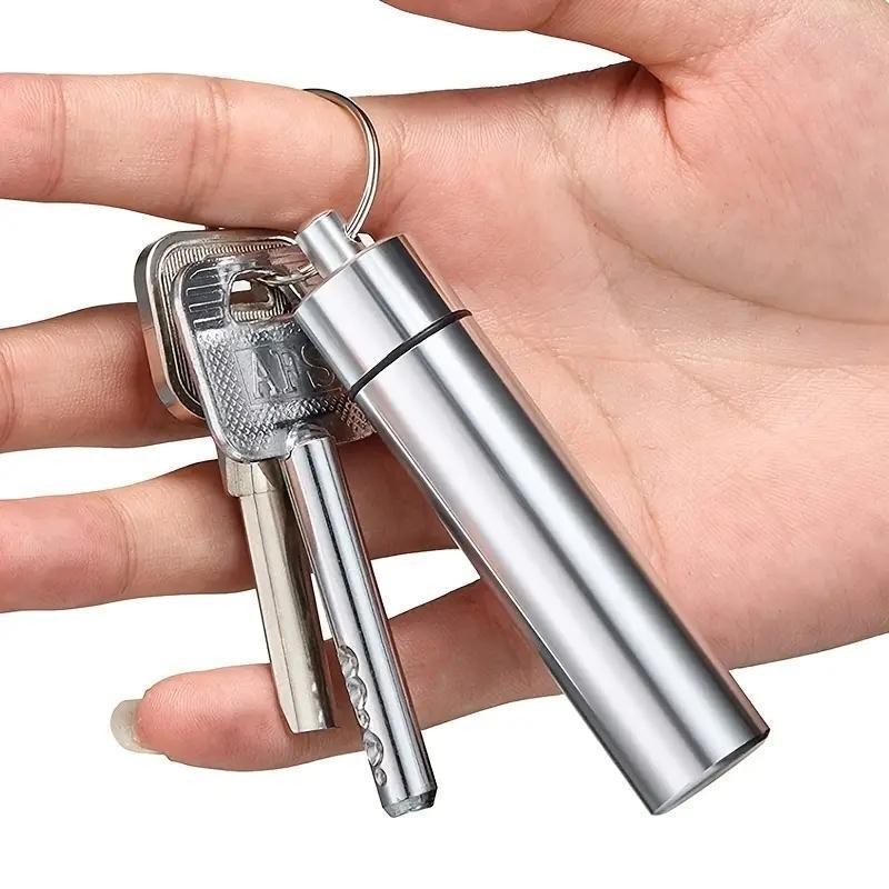 Stainless Steel Toothpick Set with Holder - Portable Teeth Cleaning