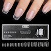 Beautilux Nageltips Square Oval, Full Cover Nail Tips, Pre-Buff Matt