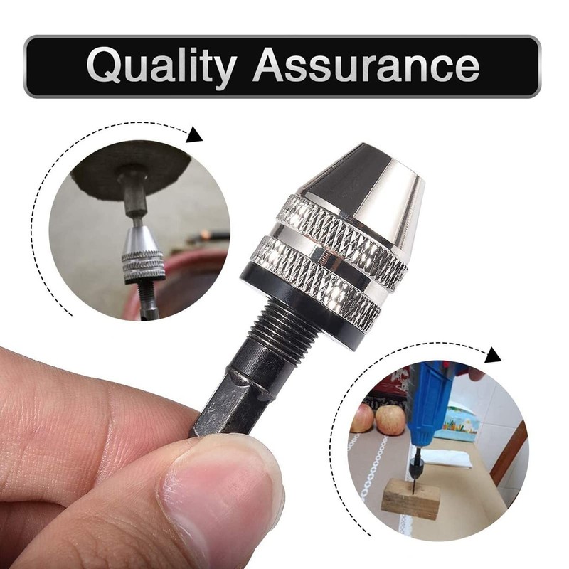 Electric Grinder Drill Chuck, Mini Drill, Keyless Chuck Conversion Adapter,