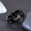 Adreamz 8mm Black Mens Spinner Legend of Zelda Rings Fidget