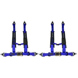 PROGUARD Blue 4 Point Harness 2" Straps Universal UTV Off-Road Harness (Two Pack)