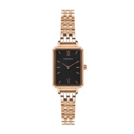 Carlheim Women's Watches Mila Petite Square 2620, Black, Rose Gold, Classic
