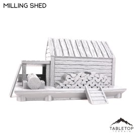 Tabletop Terrain Milling Shed - Town of Grexdale - Fantasy Building - Fantasy Tabletop Terrain  - 15mm