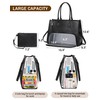 Laptop Tote Bag with Insulated Lunch Compartment for Women Work,